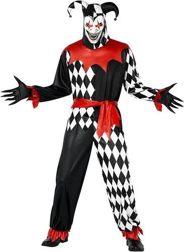 Mens evil jester costume light - mens,