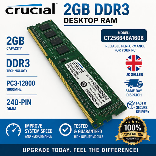 Crucial 2gb ddr3 ram - crucial,