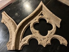 Decorative Stone Effect Gothic Arched Church Window Frame Remnant made of Foam