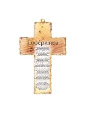 Footprints Cross Wooden Cross