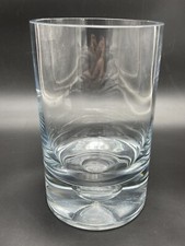 Vintage Clear Glass Cylinder Vase 8" x 5"