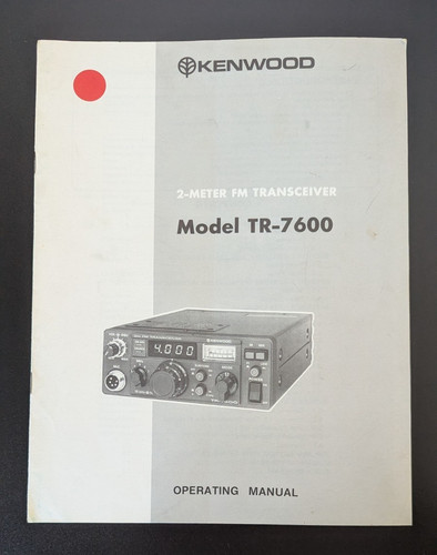 Kenwood 7600 meter fm - kenwood, tr-7600