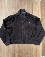 Vintage Kangol Black Corduroy Oversized Bomber Jacket Style Size XXL