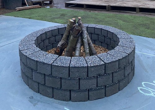 Fire pit brick kit - fire,