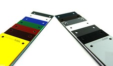 Qty 2 Door FINGER PLATES 12 Colours available Size 300 x 75mm Plastic 