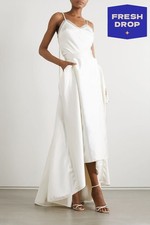 RRP€1750 HALFPENNY LONDON Georgie Maxi Skirt Size 1 US4 S Train Back Made in UK