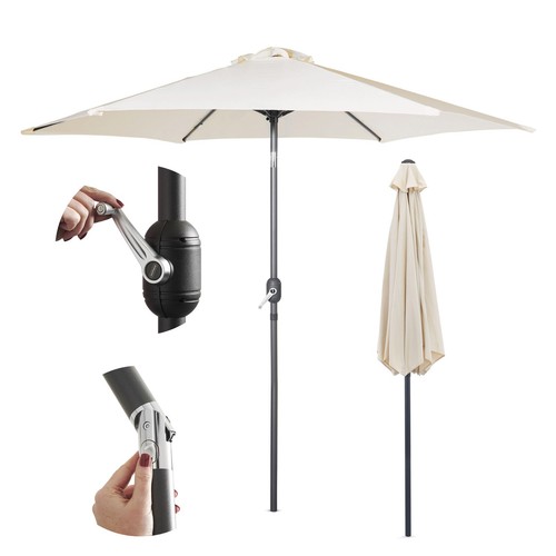Vonhaus parasol umbrella 7m - vonhaus, 2.7m