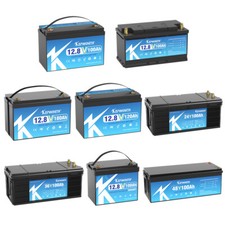 12V 24V 36V 48V Bluetooth LiFePO4 100Ah 200Ah Lithium Battery BMS RVs Caravan