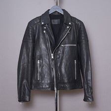 ALL SAINTS Leather Jacket Mens