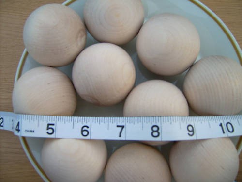 12x hardwood balls turned - 12x, balls.
