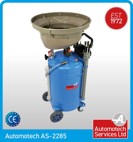 Waste oil drainer with - oil, dip