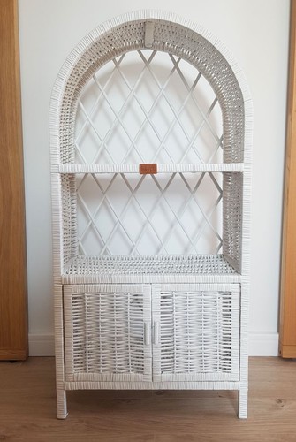 Wicker cabinet white with - cabinet,