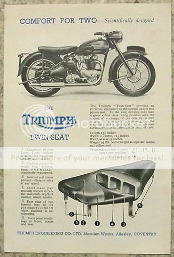 Triumph twin seat motorcycle - twin,