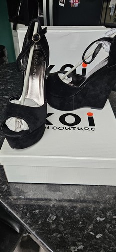 Koi couture black faux suede - koi,