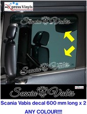 2 x VABIS Scania truck window decals. truck stickers fits Scania
