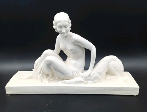 Cracked faience sculpture - faience,
