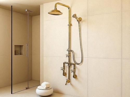 Unlacquered brass rainfall - brass,