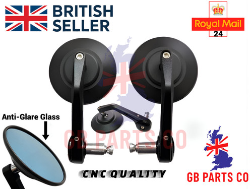 Cnc bar end mirrors - end,