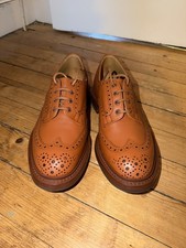 Tricker's Keswick C Shade Tan Calf Leather Country Brogue UK 10.5 Width 6