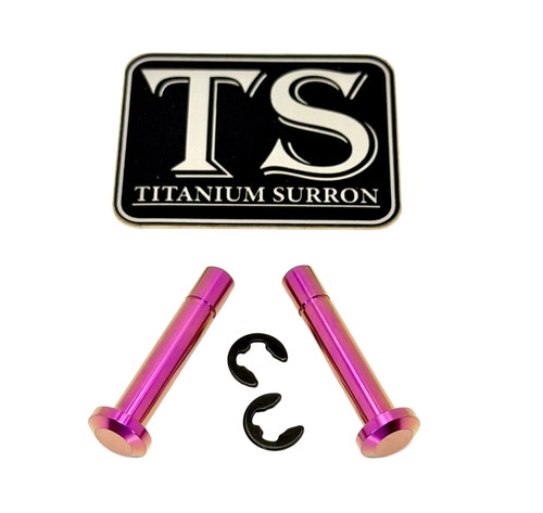 Titanium battery lid pins - lid,