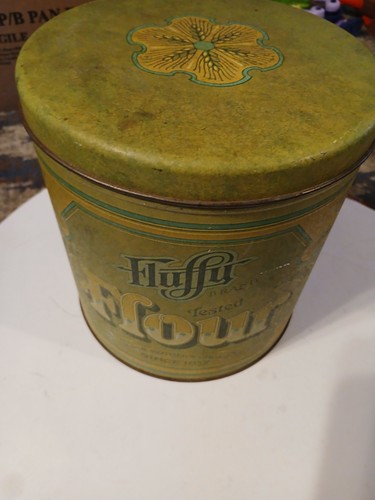 Vintage fluffy flour - vintage, tin