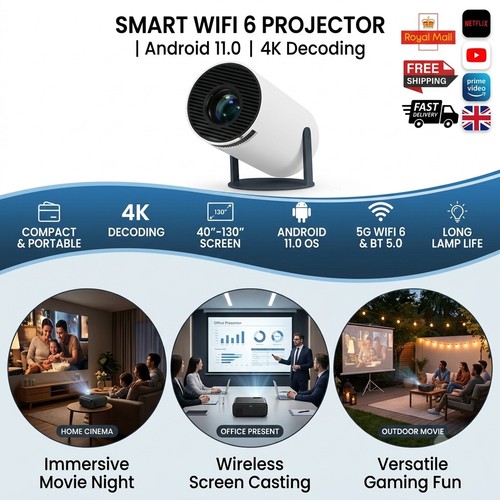 Mini projector android smart - mini,
