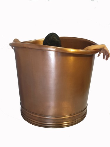 Copper bathtub the - bathtub, round"