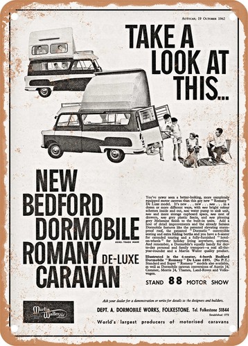 Metal sign 1962 bedford - sign,