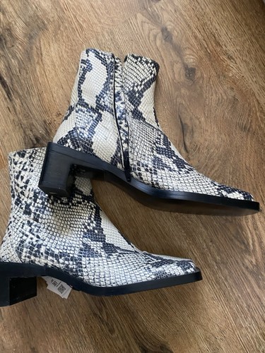 Zara leather snakeskin - leather,