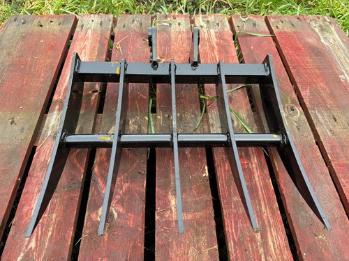 Mini digger rake - 485mm/, 25mm