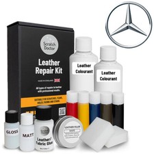 MERCEDES LEATHER REPAIR KIT FOR HOLES TEARS RIPS SCUFFS SCRATCH IN 44 COLOURS