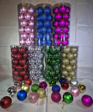 24pcs 6cm Coloured Christmas Wedding Party Tree Ball Baubles Ornament