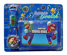 Kids Super Mario Watch and Wallet Gift Set