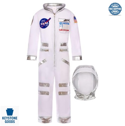 Kids astronaut costume white - costume,