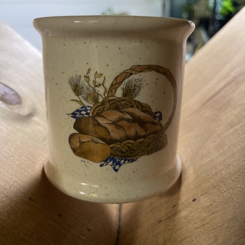 Vintage mini stoneware crock - vintage,