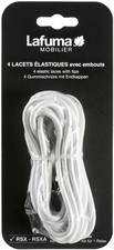Lafuma Mobilier Elastic laces with tips for RSX/RSXA, Set of 4 laces, Color Whi