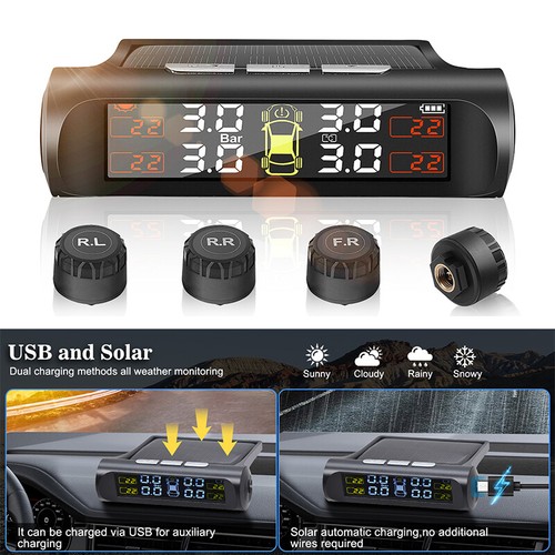 Solar usb wireless tpms tire - /,