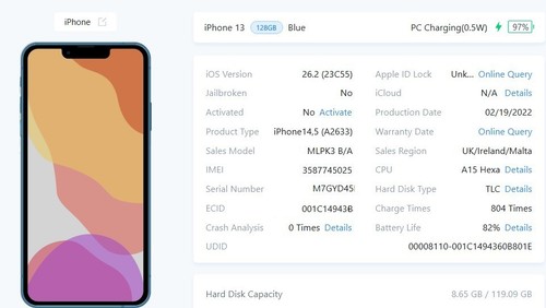Apple iphone 128gb unlocked - 13,