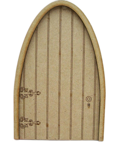Wooden mdf fairy door - mdf,