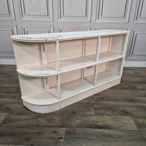 Vintage curved bookcase - vintage,