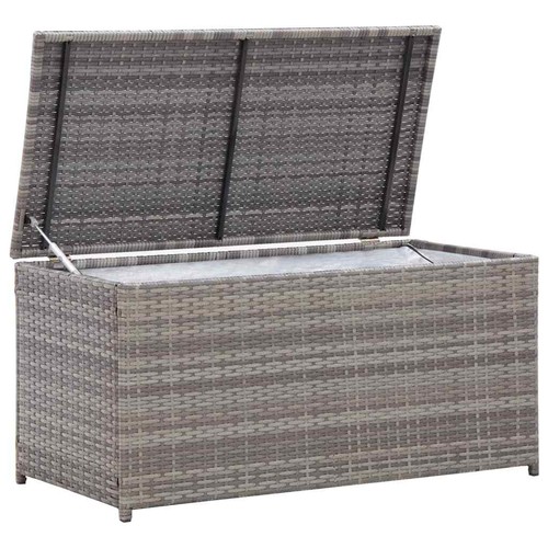 Garden storage box grey 100cm - grey,