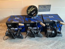 3 X OKUMA 8K BIG PIT REELS