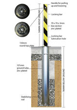 Ramco Steel Telescopic Security Driveway Bollard - Ask About Our Fitting Service