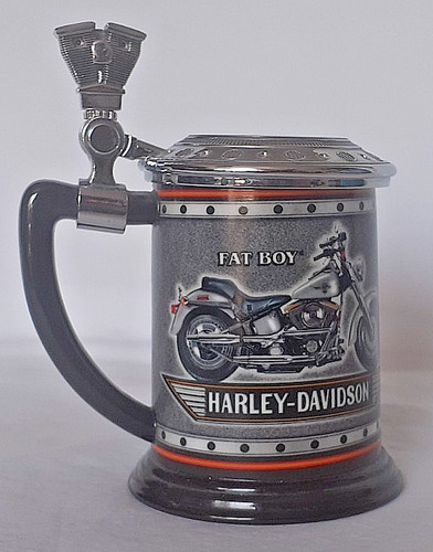 Franklin mint ceramic harley - mint,