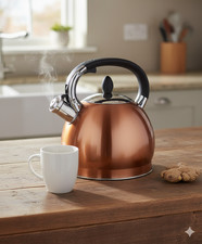 3.5 L Stainless Steel Stovetop Whistling Kettle Stove Top Fast Boil Gas Camping