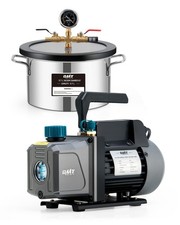 OMT 5.7/11.4/18.9 L Vacuum Chamber & 1/4 hp 3.5 cfm Vacuum Pump for Degassing UK
