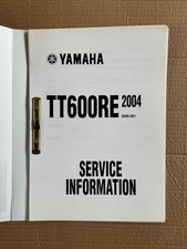 YAMAHA SUPPLEMENTARY WORKSHOP SERVICE INFORMATION MANUAL TT600RE TT 600RE 2004