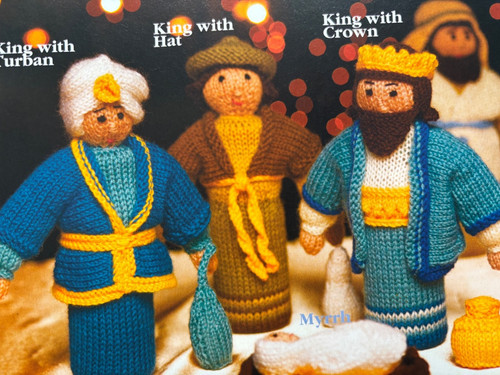 Nativity knitted figures - figures, set