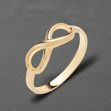 18ct Yellow Gold Infinity Ring