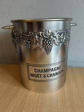 Rare Moet & Chandon Champagne Ornate Silver Colour Acrylic Plastic Ice Bucket